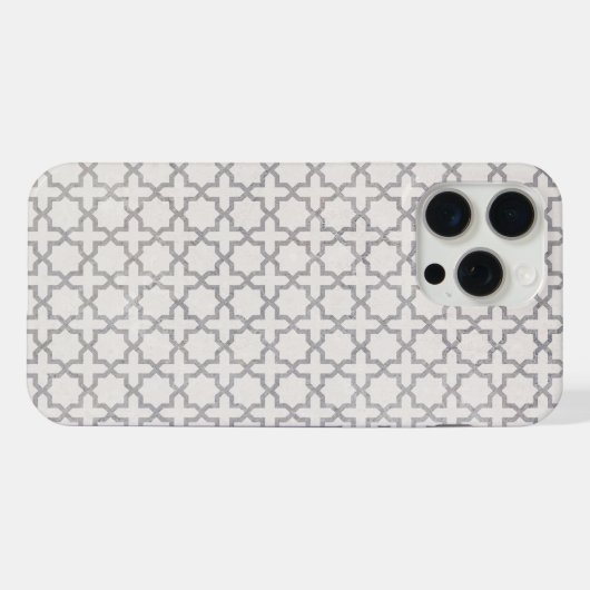 Beige Islamitisch geometrisch patroon iPhone Hoesje (Achterkant horizontaal)