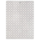 Beige Islamitisch geometrisch patroon Klembord (Achterkant)