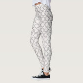 Beige Islamitisch geometrisch patroon Leggings (Links)