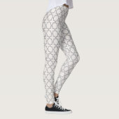 Beige Islamitisch geometrisch patroon Leggings (Rechts)