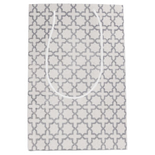 Beige Islamitisch geometrisch patroon Medium Cadeauzakje