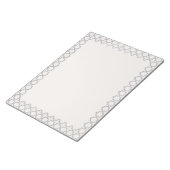 Beige Islamitisch geometrisch patroon Notitieblok (Schuin)