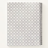 Beige Islamitisch geometrisch patroon Notitieboek (Achterkant)