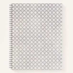 Beige Islamitisch geometrisch patroon Notitieboek
