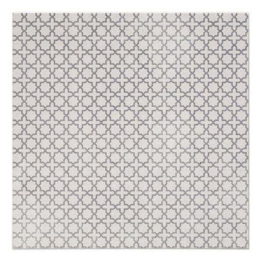 Beige Islamitisch geometrisch patroon Perfect Poster (Voorkant)