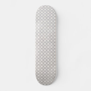 Beige Islamitisch geometrisch patroon Persoonlijk Skateboard