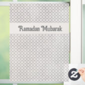 Beige Islamitisch geometrisch patroon Raamsticker (Huis)