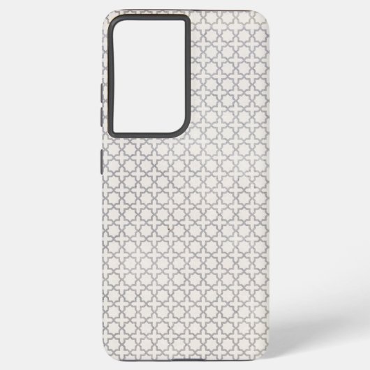 Beige Islamitisch geometrisch patroon Samsung Galaxy Hoesje (Achterkant)