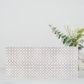 Beige Islamitisch geometrisch patroon Save The Date (Staand voorkant)