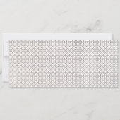 Beige Islamitisch geometrisch patroon Save The Date (Achterkant)