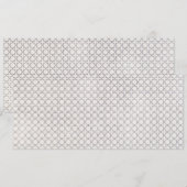 Beige Islamitisch geometrisch patroon Save The Date (Voorkant / Achterkant)