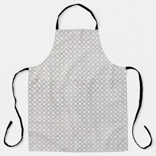 Beige Islamitisch geometrisch patroon Schort (Voorkant)