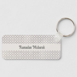 Beige Islamitisch geometrisch patroon Sleutelhanger