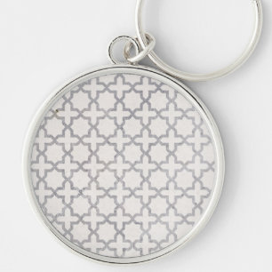 Beige Islamitisch geometrisch patroon Sleutelhanger