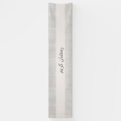 Beige Islamitisch geometrisch patroon Spandoek (Verticaal)