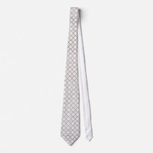 Beige Islamitisch geometrisch patroon Stropdas
