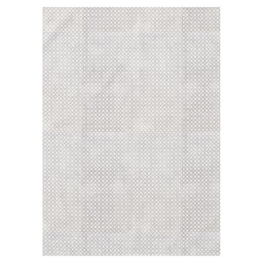 Beige Islamitisch geometrisch patroon Tafelkleed (Voorkant)