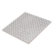 Beige Islamitisch geometrisch patroon Tegeltje (Zijkant)