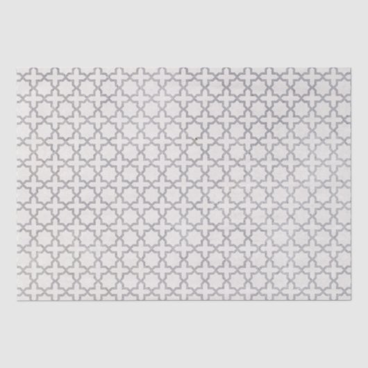 Beige Islamitisch geometrisch patroon Tissuepapier (Voorkant)
