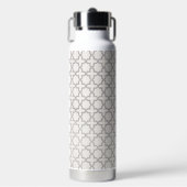 Beige Islamitisch geometrisch patroon Waterfles (Voorkant)