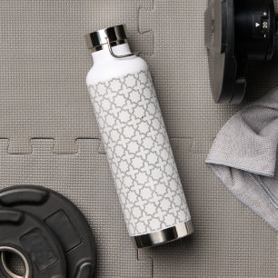 Beige Islamitisch geometrisch patroon Waterfles