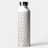 Beige Islamitisch geometrisch patroon Waterfles (Links)