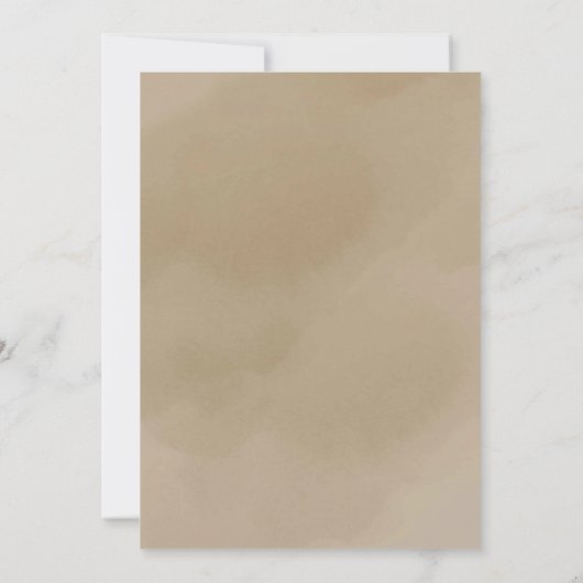 Beige Ivory Boho Pompoen & Prosecco Vrijgezellenfe Kaart (Achterkant)