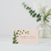 Beige Ivy Plant Groen Blad Visitekaartje (Staand voorkant)