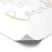 Beige je bent zo geliefd poster (Hoek)