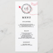 Beige kaart bestemming bruiloft (Voorkant)