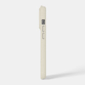 Beige kameel iPhone hoesje (Linkerkant)