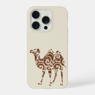 Beige kameel iPhone 15 pro case