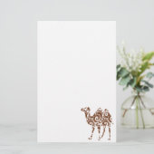 Beige kamel briefpapier (Staand voorkant)
