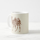 Beige kamel koffiemok (Voorkant links)
