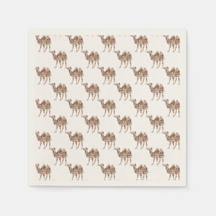 Beige kamel servetten