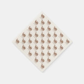 Beige kamel servetten (Hoek)