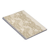 Beige kant notitieboek (Rechterzijde)