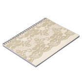 Beige kant notitieboek (Linkerzijde)