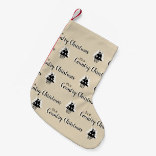 Beige Kerstbomen in Landelijke Stijl Kleine Kerstsok