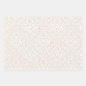 beige kerstinpakpapier inpakpapier vel (Voorkant 3)