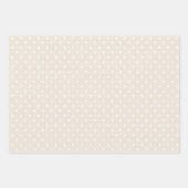 beige kerstinpakpapier inpakpapier vel (Voorkant 2)