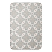 Beige kettingschakel ontwerp als badmat (Voorkant Verticaal)