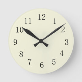 Beige Kitchen Wall Clock Ronde Klok