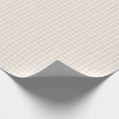 Beige Klassieke Gingham Cadeaupapier (Hoek)