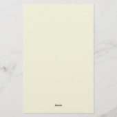 Beige Kleur Duidelijk Elegant Professioneel Modern Briefpapier (Achterkant)