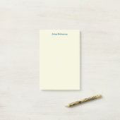 Beige Kleur Duidelijk Elegant Professioneel Modern Post-it® Notes (Op bureau)