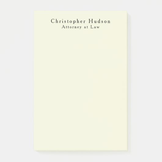 Beige Kleur Eenvoudig Eenvoudig Minimalistisch Post-it® Notes (Voorkant)
