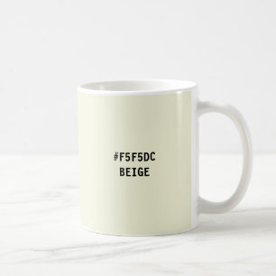 Beige kleur hex code mok