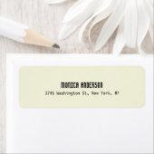 Beige Kleur Modern Eenvoudig Professioneel Etiket (Insitu)