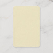 Beige kleur trendy verticaal minimalistisch ontwer visitekaartje (Achterkant)